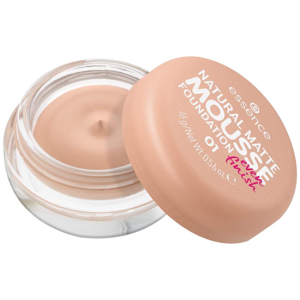 Base Essence Natural Matte Mousse – Cobertura Media y Acabado Mate Natural