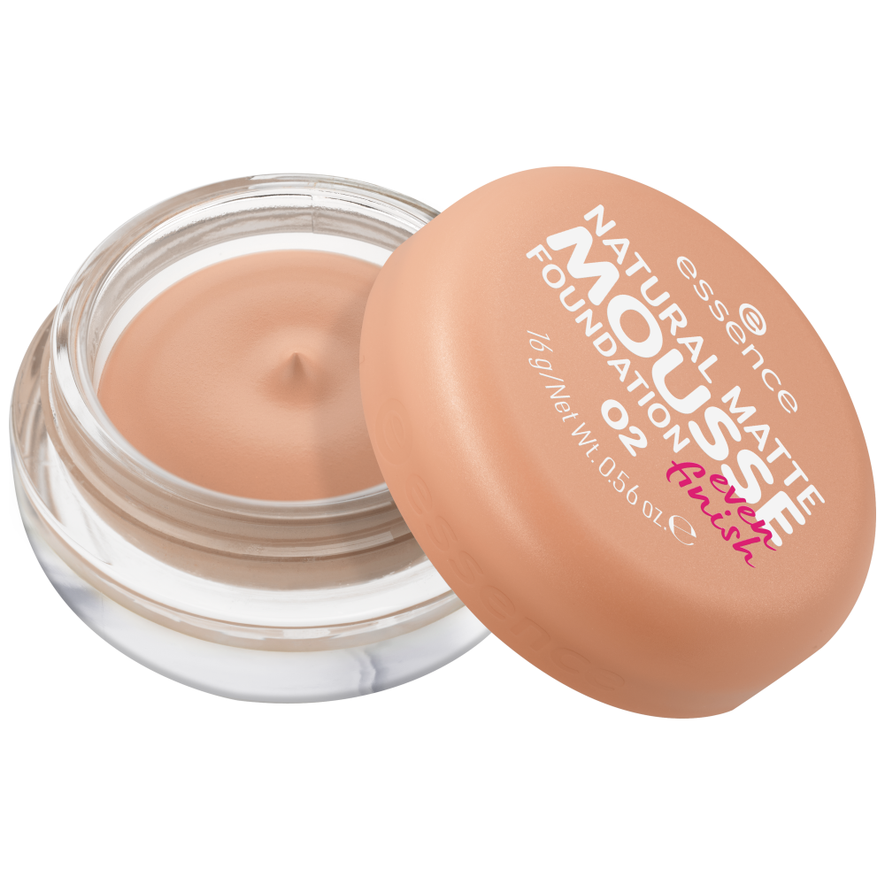 Base Essence Natural Matte Mousse – Cobertura Media y Acabado Mate Natural