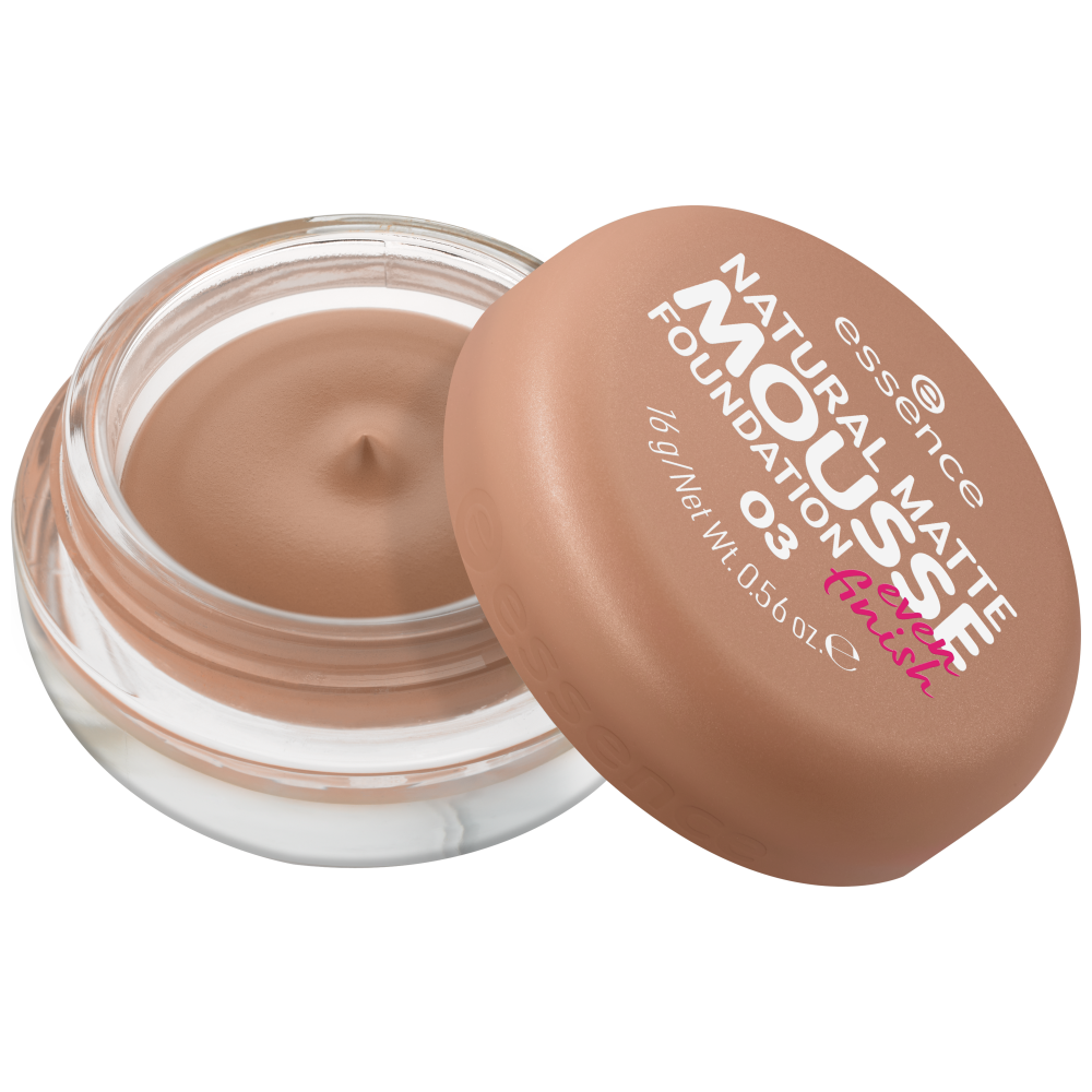 Base Essence Natural Matte Mousse – Cobertura Media y Acabado Mate Natural