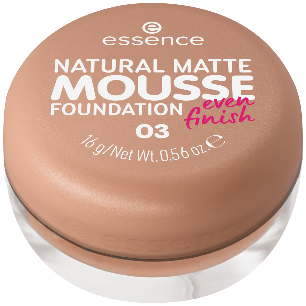 Base Essence Natural Matte Mousse – Cobertura Media y Acabado Mate Natural