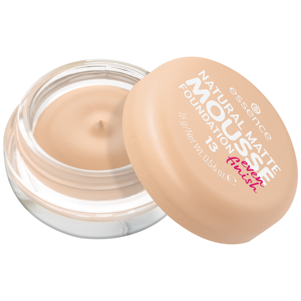 Base Essence Natural Matte Mousse – Cobertura Media y Acabado Mate Natural