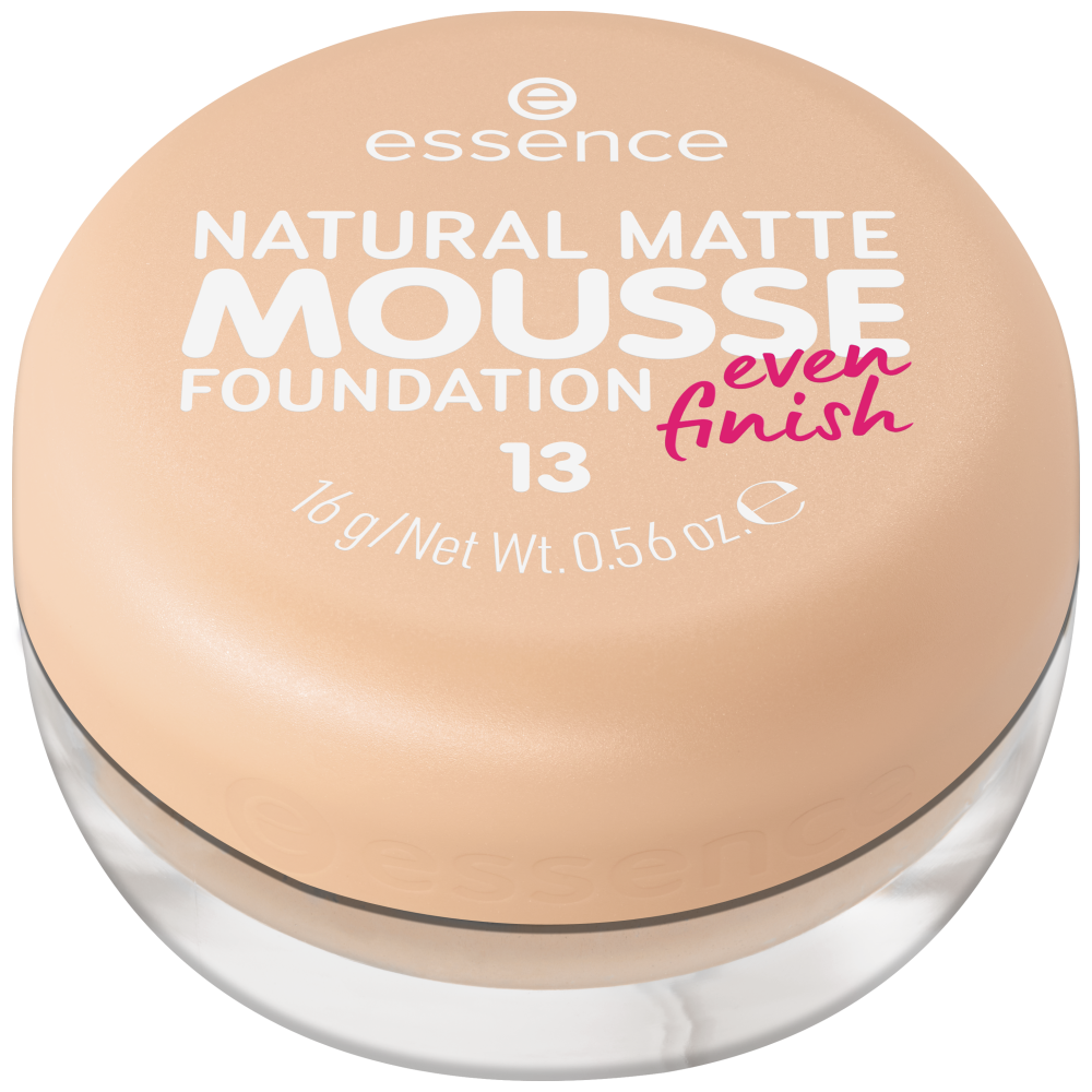 Base Essence Natural Matte Mousse – Cobertura Media y Acabado Mate Natural