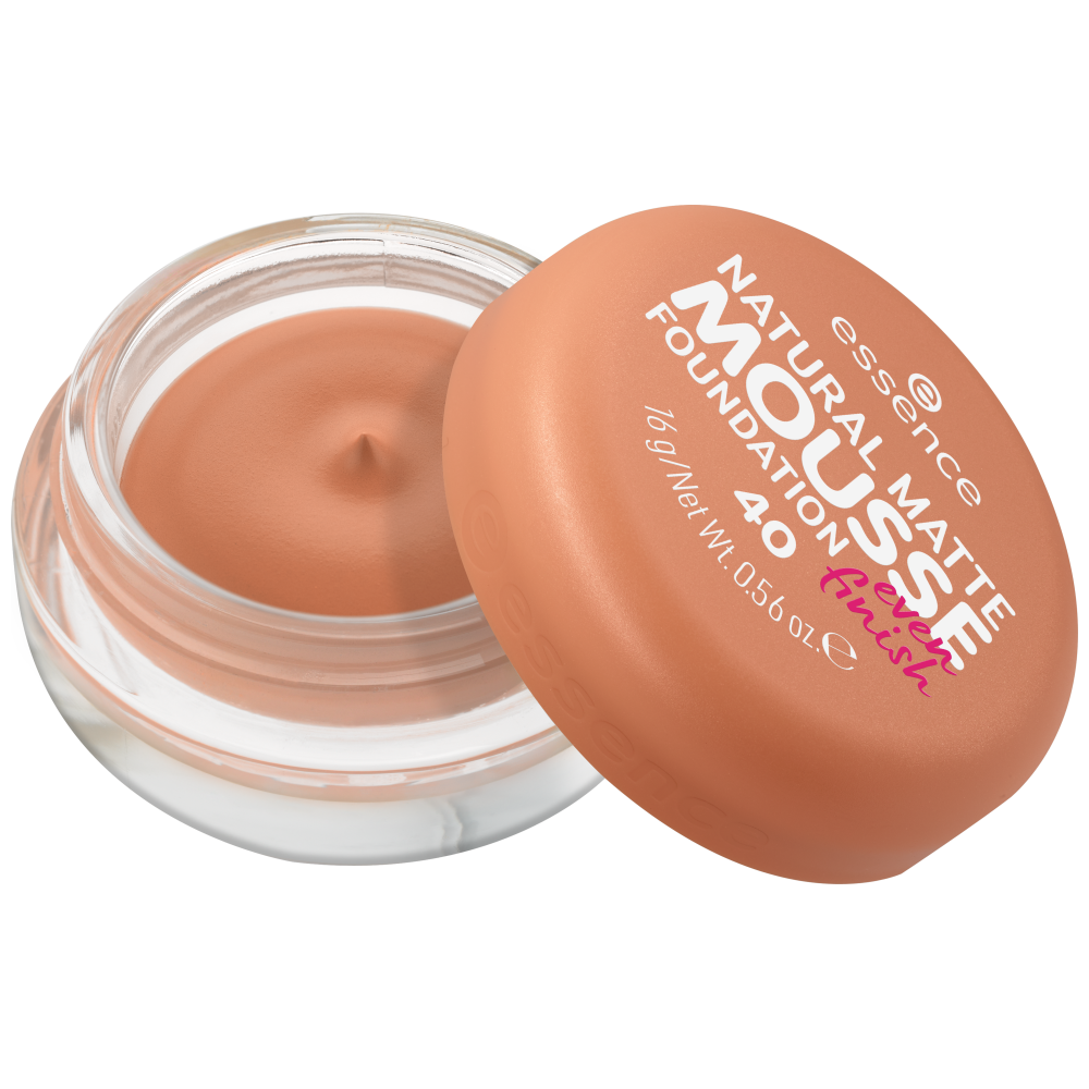 Base Essence Natural Matte Mousse – Cobertura Media y Acabado Mate Natural