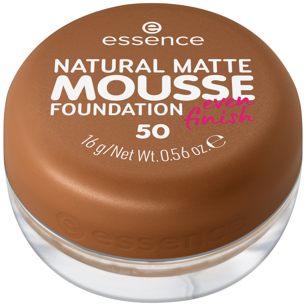 Base Essence Natural Matte Mousse – Cobertura Media y Acabado Mate Natural