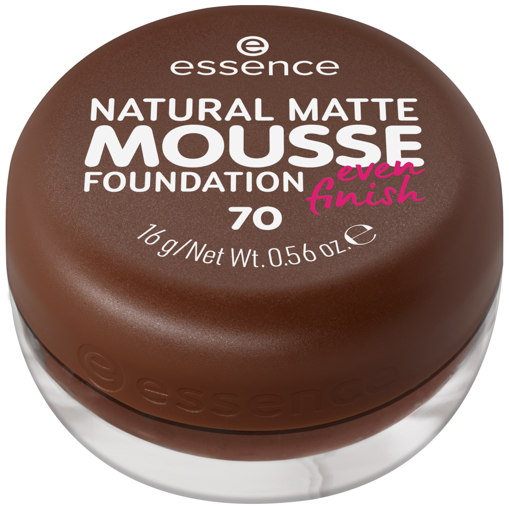 Base Essence Natural Matte Mousse – Cobertura Media y Acabado Mate Natural