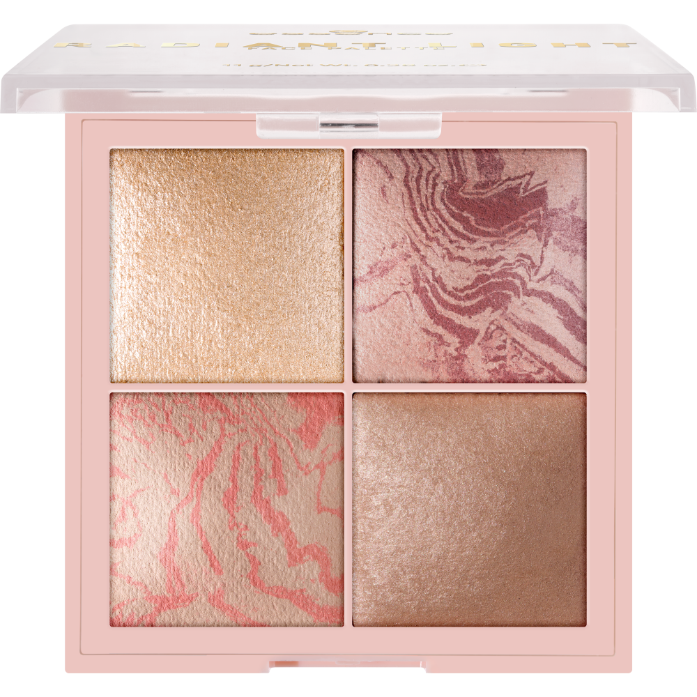 Paleta Facial 4 en 1 Essence Radiant Light – Rubor, Bronceador e Iluminadores