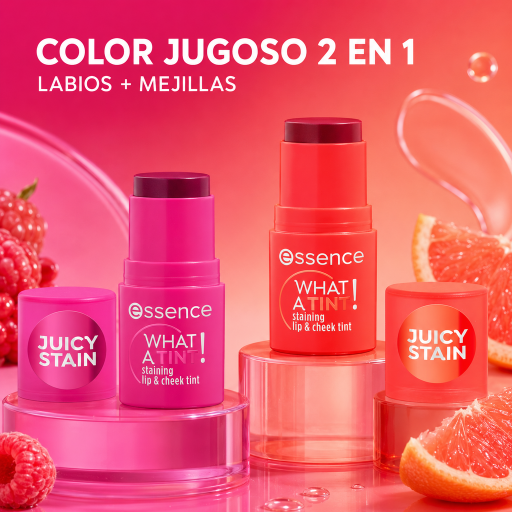 Tinte 2 en 1 Essence What A Tint! – Color para Labios y Mejillas