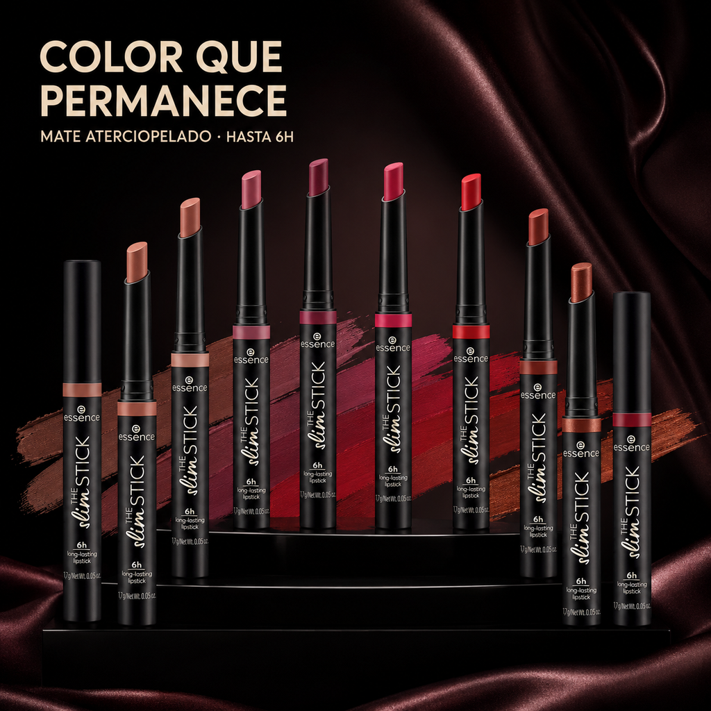 Labial Essence The Slim Stick – Acabado Mate Aterciopelado de Hasta 6 Horas