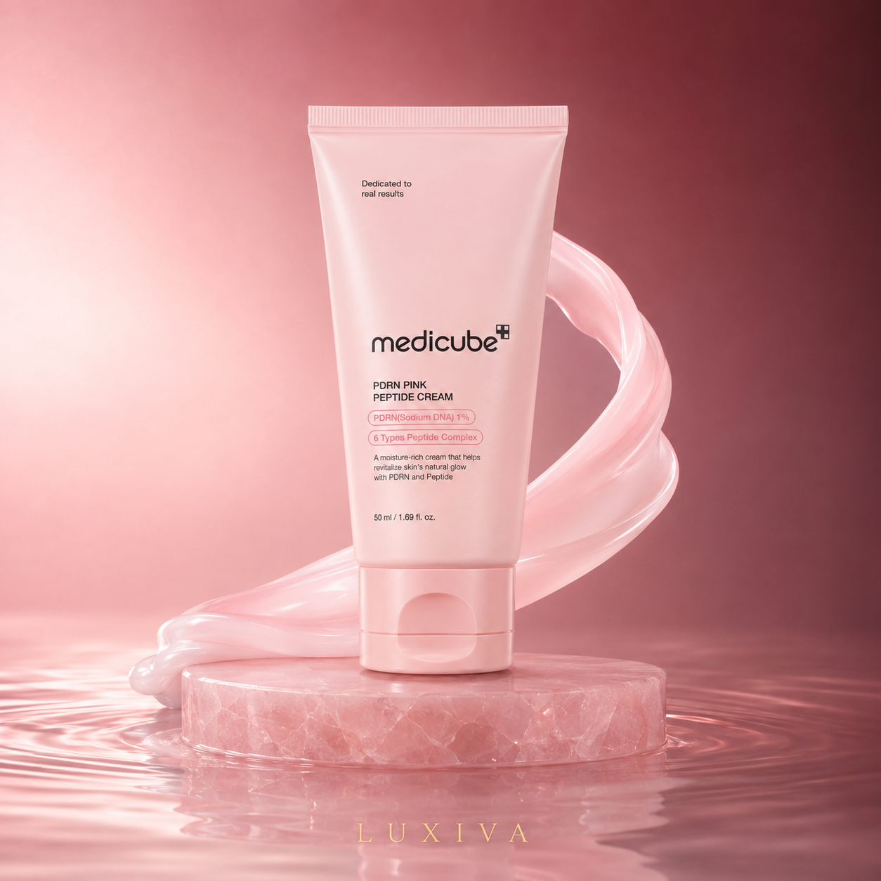 Medicube PDRN Pink Hyaluronic Moisturizing Cream - Soothing Formula with Salmon DNA, Hydrating and Firming Properties for Uneven Skin Tone and Pore Care - Vegan Option in Korean Skincare