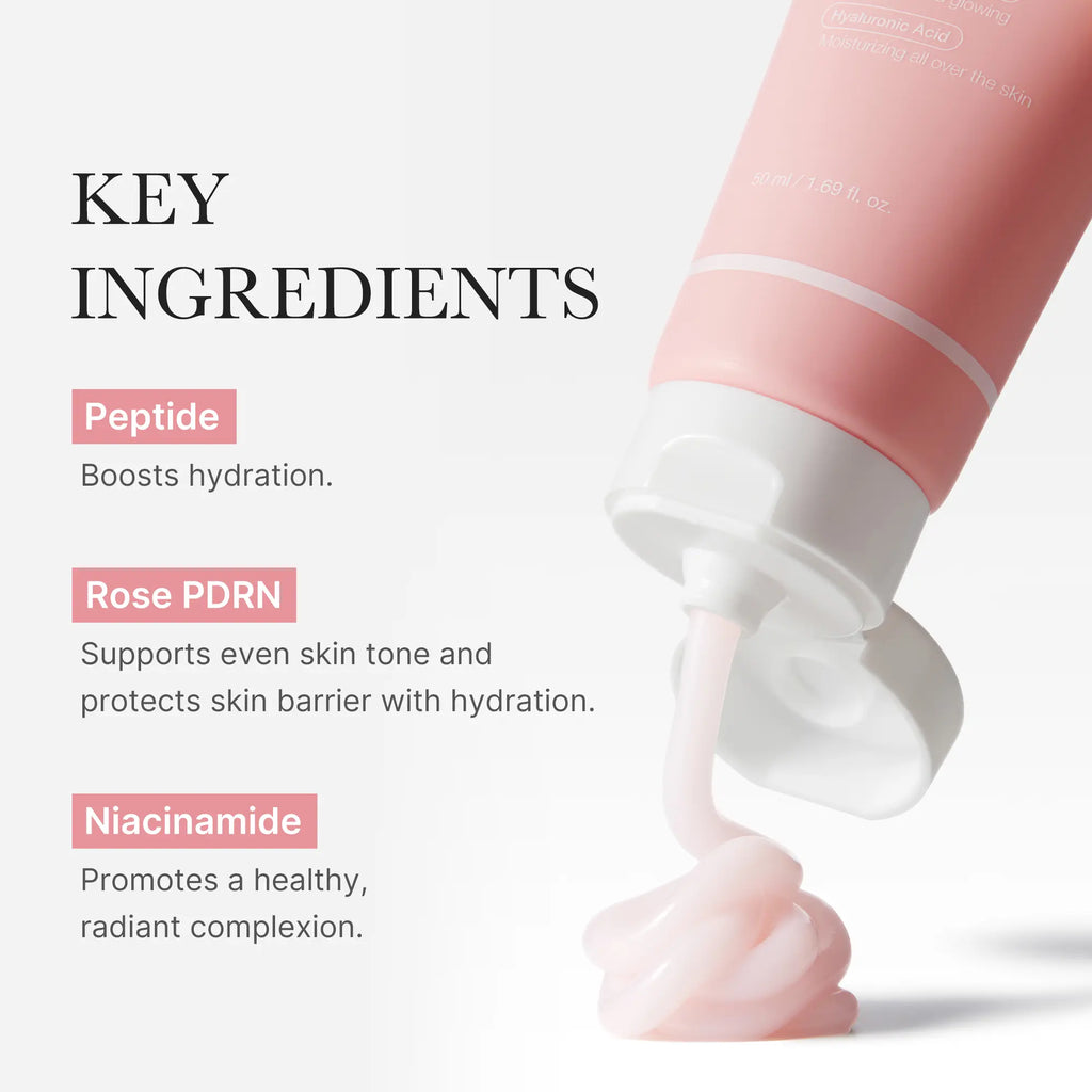 Medicube PDRN Pink Hyaluronic Moisturizing Cream - Soothing Formula with Salmon DNA, Hydrating and Firming Properties for Uneven Skin Tone and Pore Care - Vegan Option in Korean Skincare